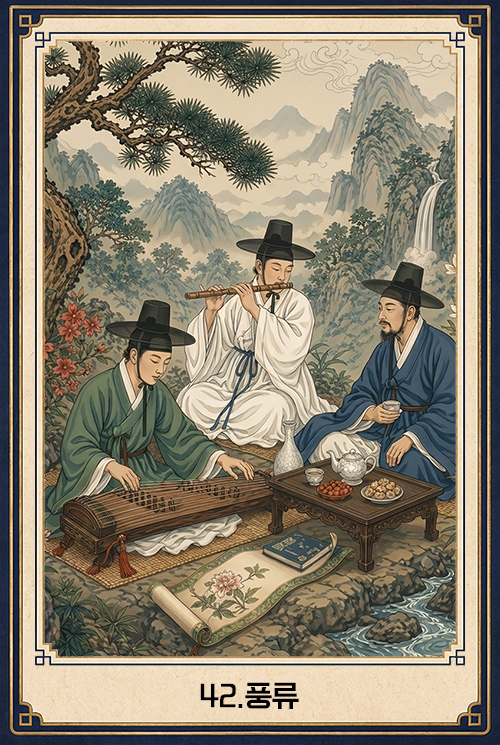 풍류 카드 이미지